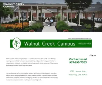 Wcreekoh.com(Walnut Creek Nursing and Rehabilitation Center) Screenshot