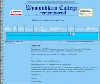 Wcremembered.co.uk(Wymondham College Remembered) Screenshot