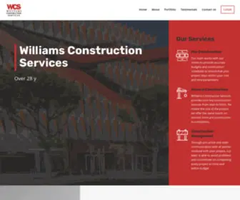 WCS-Construction.com(Williams Construction Services) Screenshot