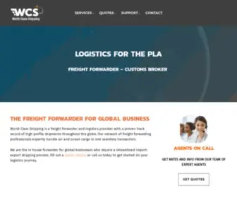 WCscargo.com(Freight Forwarder) Screenshot