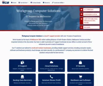 WCS.com.au(Workgroup Computer Solutions) Screenshot