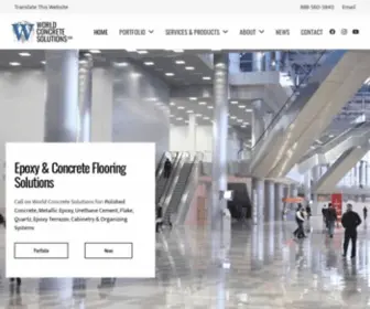 WCSfloors.com(Call on World Concrete Solutions for) Screenshot