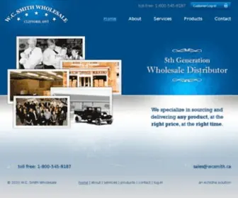 WCsmith.ca(Smith Wholesale Distributor Inc) Screenshot