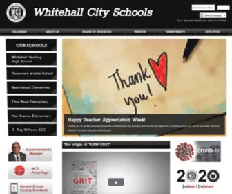 WCsrams.org(Whitehall City Schools) Screenshot