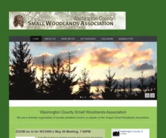 WCswa.com(Washington Co Small Woodlands Association) Screenshot