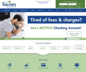 WCTfcu.com(Waterbury CT Teachers Federal Credit Union) Screenshot