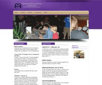 Wcugaming.org(Western Carolina University Gaming Club) Screenshot
