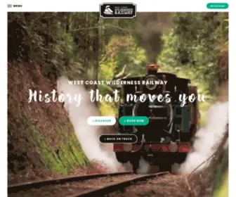 WCWR.com.au(West Coast Wilderness Railway) Screenshot