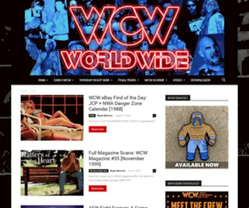 WCWWorldwide.com(WCW WorldWide) Screenshot