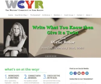 Wcyork.ca(The Writers' Community of York Region) Screenshot