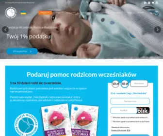 Wczesniak.pl(Fundacja Wcześniak powstała z inicjatywy rodziców) Screenshot