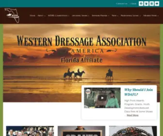 Wdafl.org(It's about the Western Dressage journey) Screenshot