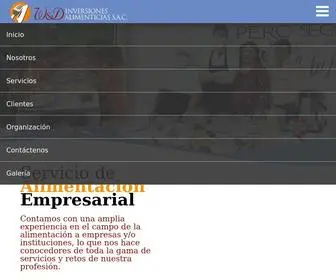 Wdalimenticias.com(W&D Inversiones Alimenticas S.A.C) Screenshot