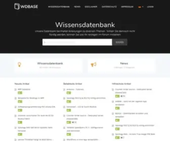 Wdbase.de(Online Wissensdatenbank) Screenshot