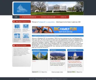 Wdcahotels.com(Washington DC Hotels) Screenshot