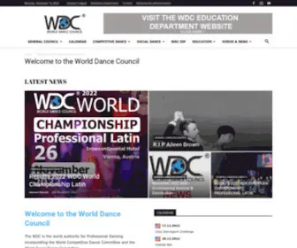 WDCDance.com(World Dance Council) Screenshot