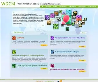 WDCM.org(World Data Centre for Microorgannisms) Screenshot