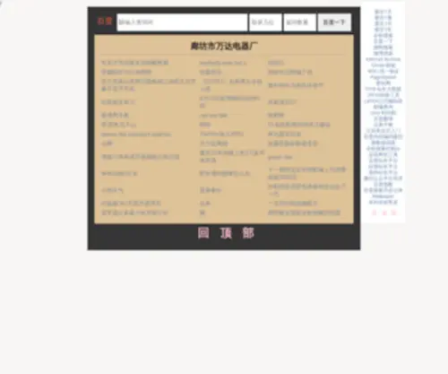 Wddianqi.com(廊坊市万达电器厂) Screenshot