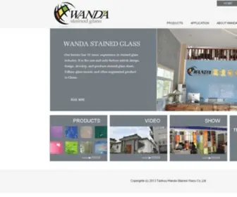 WDglass.com(Taizhou Wanda Stained Glass Co) Screenshot