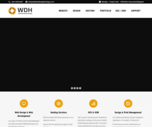 WDH.co.nz(Web Design Hosting New Zealand) Screenshot