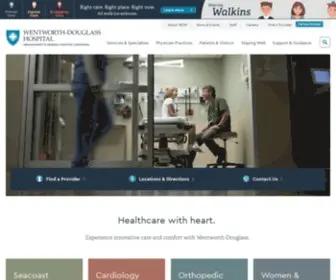 Wdhospital.org(Wentworth-Douglass Hospital) Screenshot