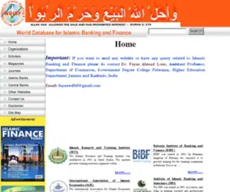 Wdibf.com(World Database for Islamic Banking and Finance) Screenshot