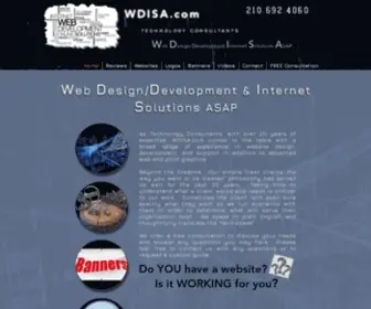 Wdisa.com(Web Design Development Internet Solutions ASAP) Screenshot