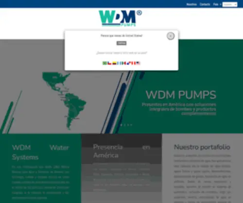 WDmpumps.com(Bombas de agua) Screenshot
