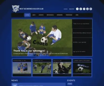 WDmsoccerclub.org(West Des Moines Soccer Club) Screenshot