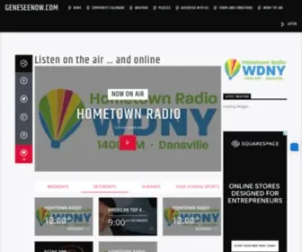 WDNyradio.com(Hometown Radio WDNY) Screenshot