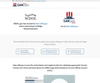 Wdol.gov(Wage Determination Online) Screenshot