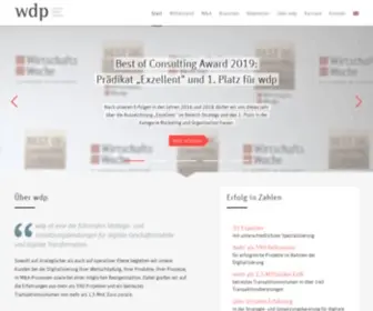 WDP.de(Spezialisten für Digital Business und digitale Transformation wdp) Screenshot