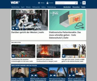 WDR.de(Informationen und Nachrichten vom Westdeutschen Rundfunk) Screenshot