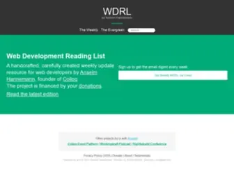 WDRL.info(Web Development Reading List) Screenshot