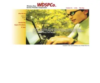 WDSpco.org(Wireless Data Service Provider Corporation) Screenshot