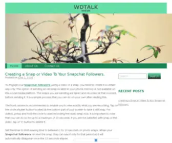 Wdtalk.com(Web Development) Screenshot