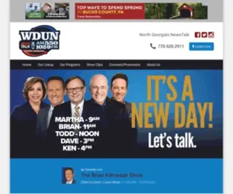 Wdun.com(WDUN AM550 FM102.9) Screenshot