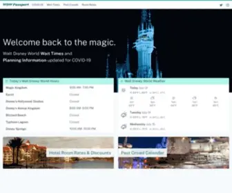 WDwpassport.com(Walt Disney World Wait Times & Planning Information) Screenshot
