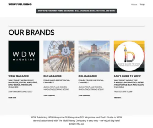 WDwpublishing.com(Get to know WDW Publishing and our brands) Screenshot