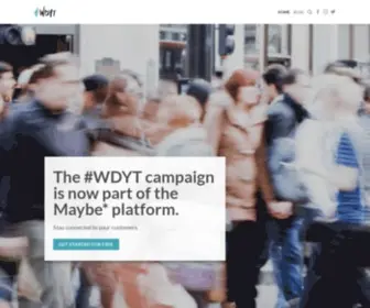 WDYT.org.uk(#WDYT campaign) Screenshot