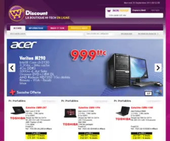 WE-Discount.com(Scoop informatique met en vente toutes sortes de matériel informatique) Screenshot