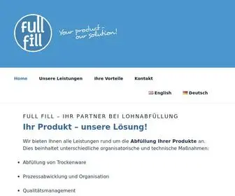 WE-Full-Fill.com(Wir erfüllen die 5 To Do&#039;s Ihrer Produkte) Screenshot
