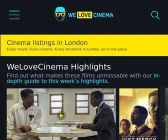 WE-Love-Cinema.com(Cinema listings in London) Screenshot