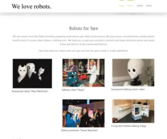 WE-Love-Robots.com(We love robots) Screenshot