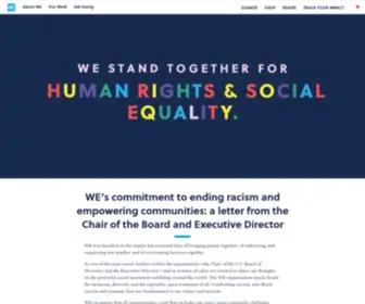 WE.org(WE Charity) Screenshot