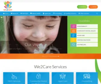 WE2Care.com.au(WeCare Disability & Social Work Services) Screenshot