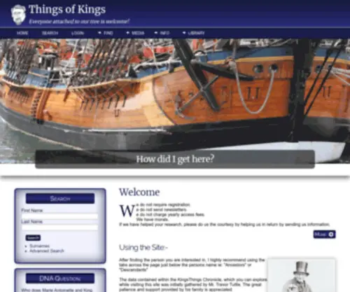 WE4Kings.com(KingsThings Chronicle) Screenshot