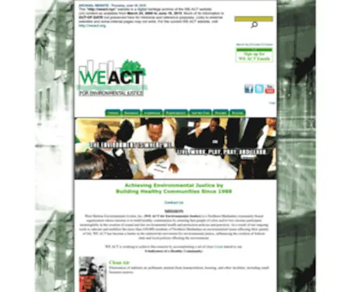 Weact.nyc(WE ACT for Environmental Justice) Screenshot