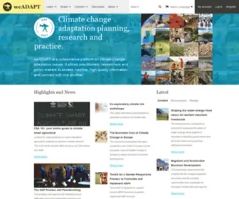 Weadapt.org(Climate change adaptation planning) Screenshot