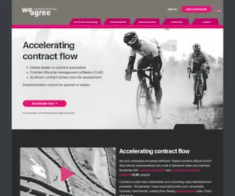 Weagree.com(Accelerating contract flow) Screenshot